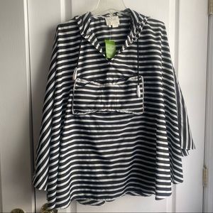 Kate Spade Stripe Rylon Rain Poncho Rio de Janeiro